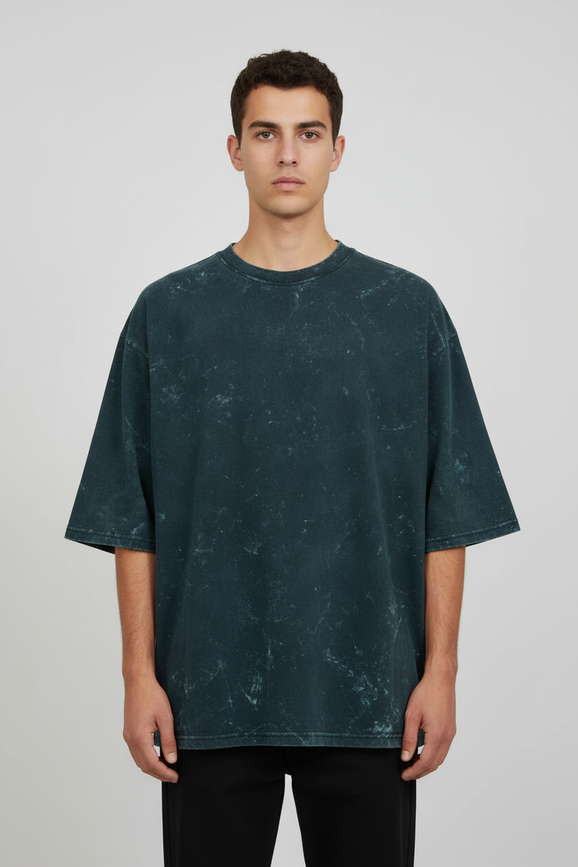 Unisex Acid Washed Oversized Tee