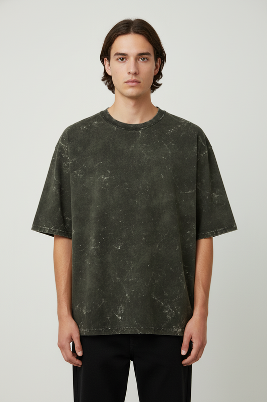 Unisex Acid Washed Oversized Tee
