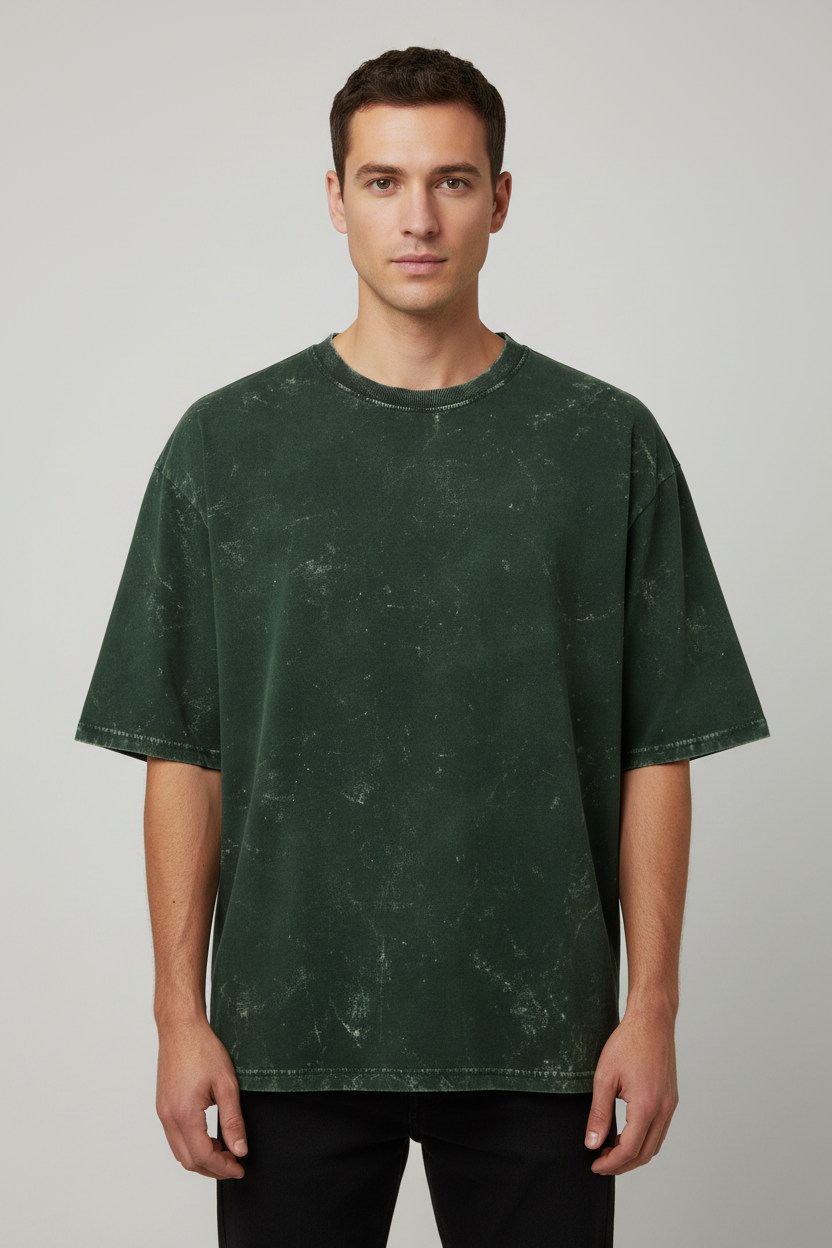 Unisex Acid Washed Oversized Tee